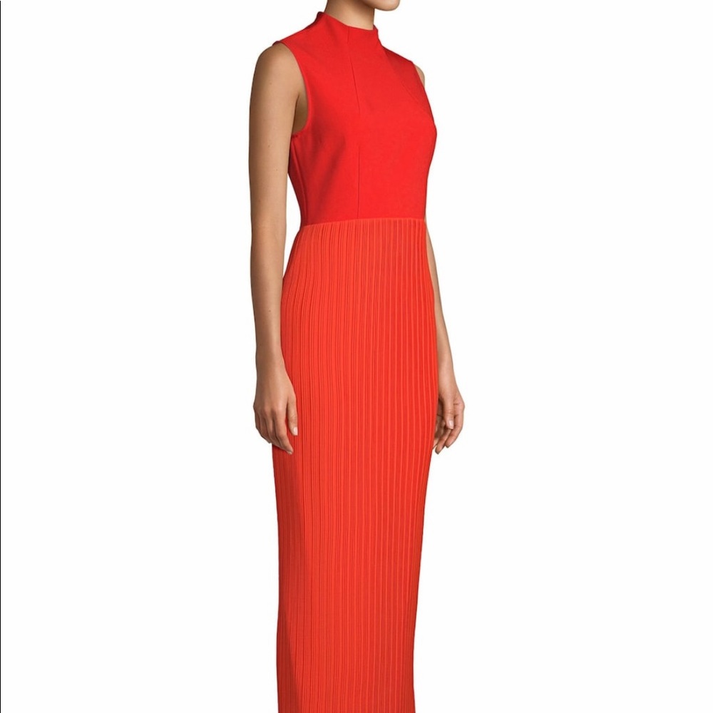 Solace Ariana Rib-Knit Sheath Dress, Red, Size 8